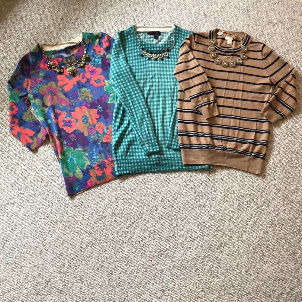 J.Crew Sweaters XS bundle lot of 3